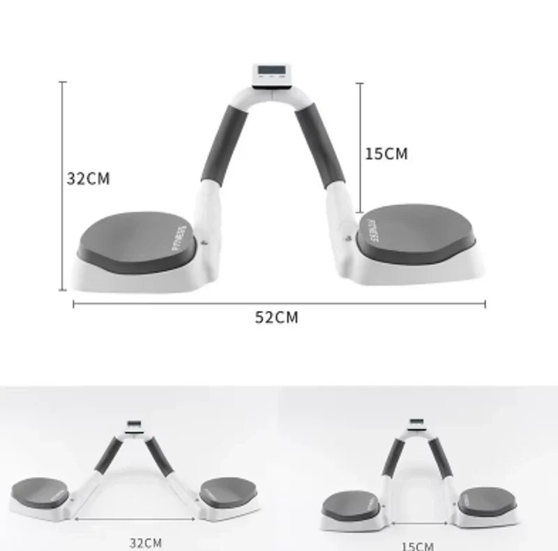 Dimensions du Coach Intelligent - appareil abdominaux et push-up pliable
